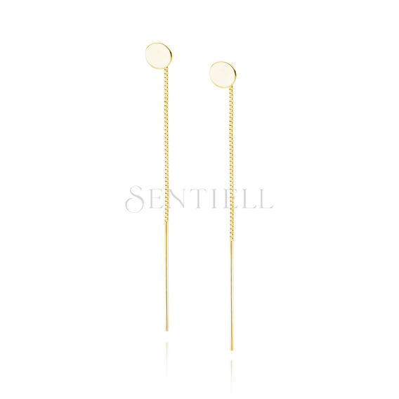 Silver (925) gold-plated earrings circles