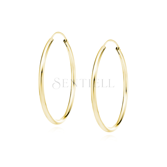 Silver (925) gold-plated earrings hoop