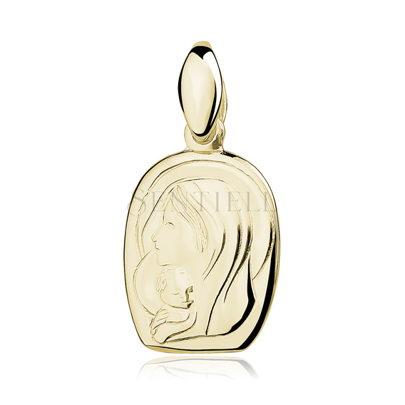 Silver (925) gold-plated pendant Blessed Virgin Marry with Child