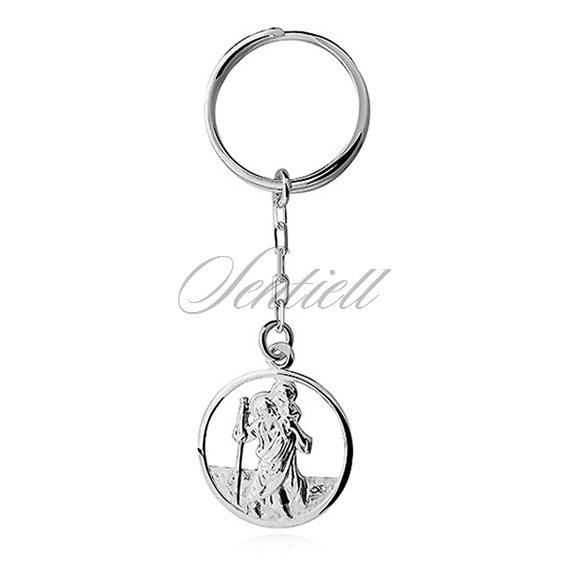 Silver (925) key chain - Saint Christopher