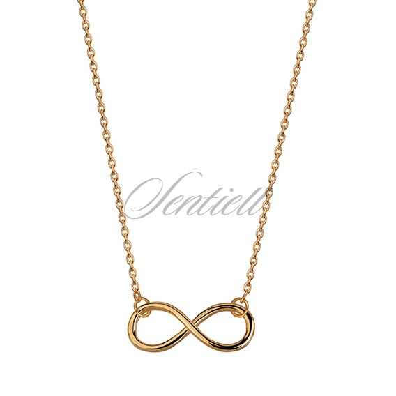 Silver (925) necklace Infinity gold-plated