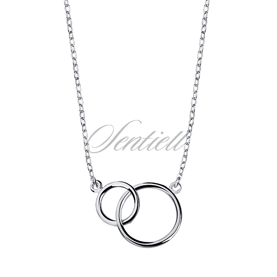 Silver (925) necklace connected circles