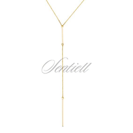 Silver (925) necklace, gold-plated