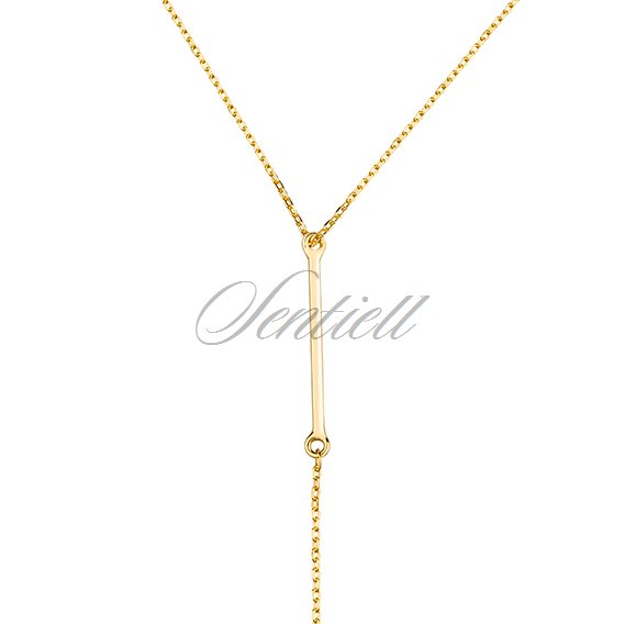 Silver (925) necklace, gold-plated