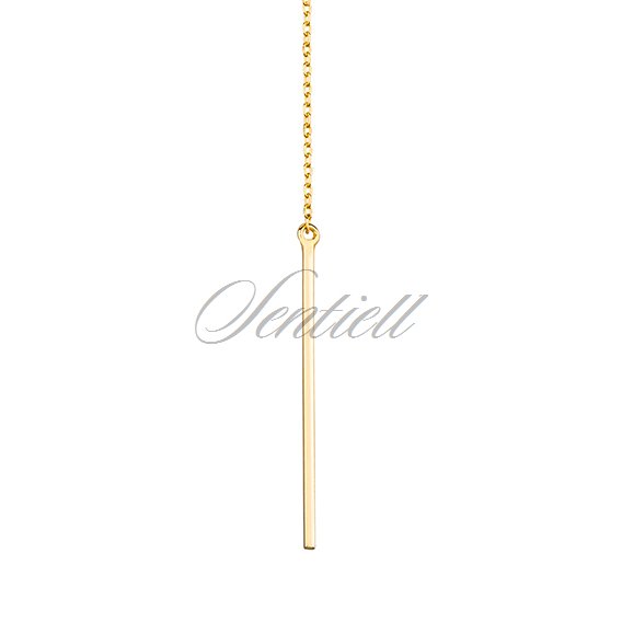 Silver (925) necklace, gold-plated