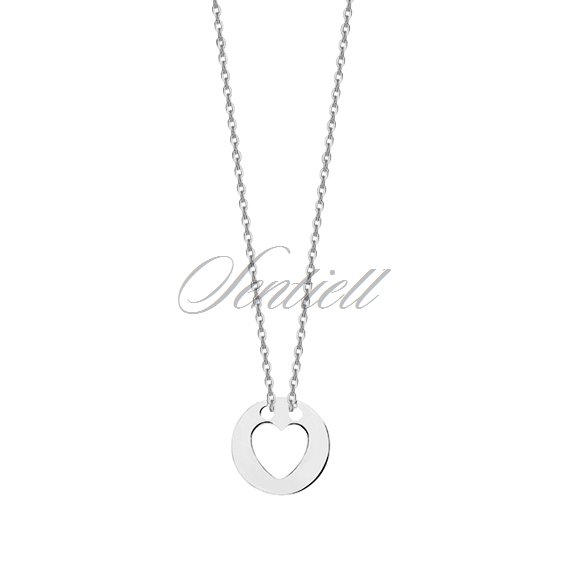 Silver (925) necklace with heart pendant