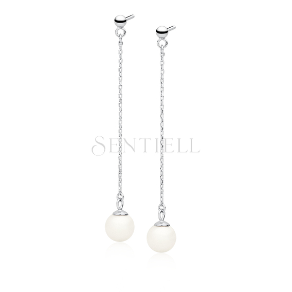 Silver (925) pearl earrings