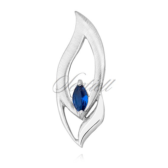 Silver (925) pendant with sapphire zirconia