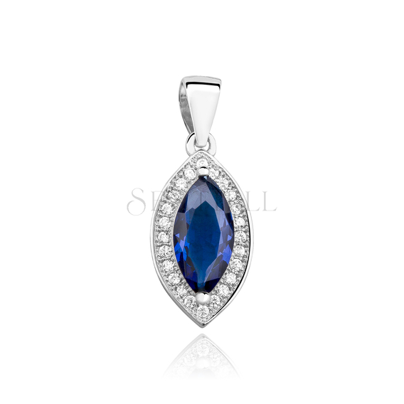 Silver (925) pendant with sapphire zirconia