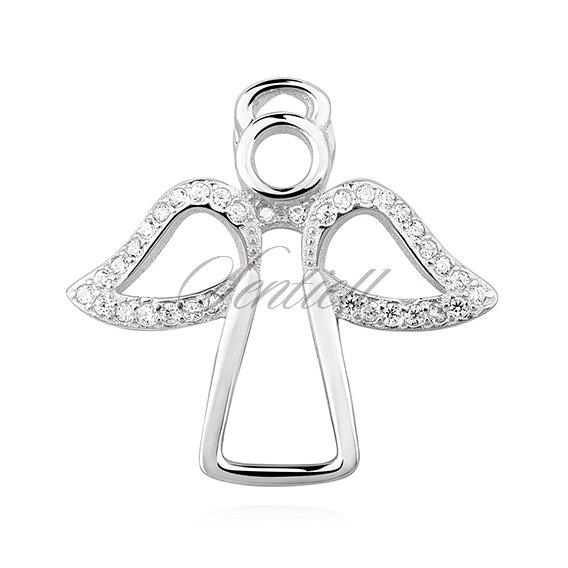 Silver (925) pendant with zirconia - angel