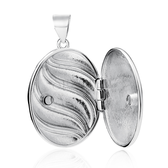 Silver (925) polished pendant - locket