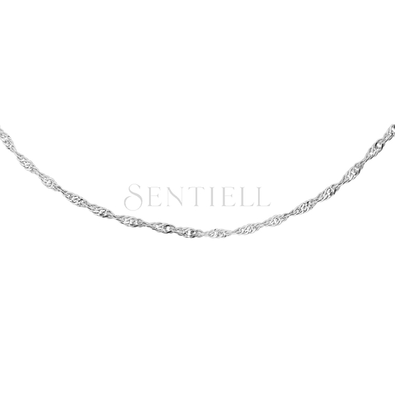 Silver (925) rhodium-plated chain singapur Ø 027