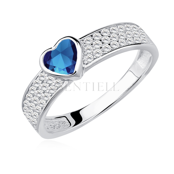 Silver (925) ring with sapphire zirconia