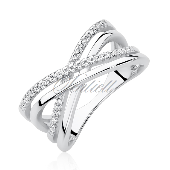 Silver (925) ring with zirconia