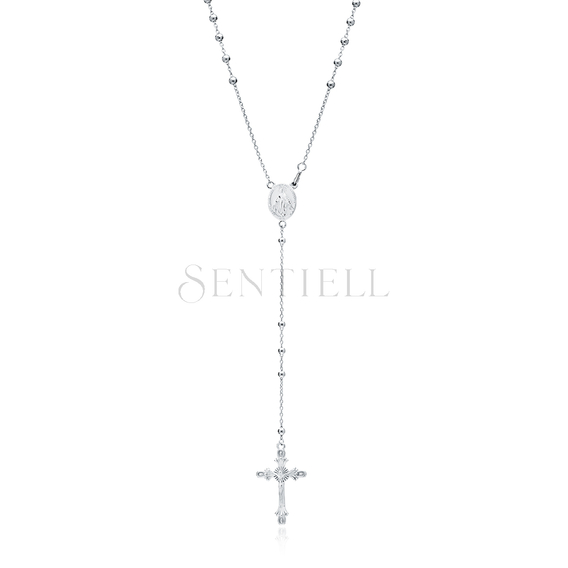 Silver (925) rosary necklace