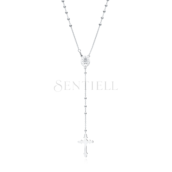 Silver (925) rosary necklace