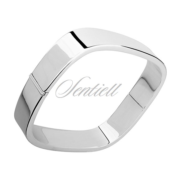 Silver (925) square bangle