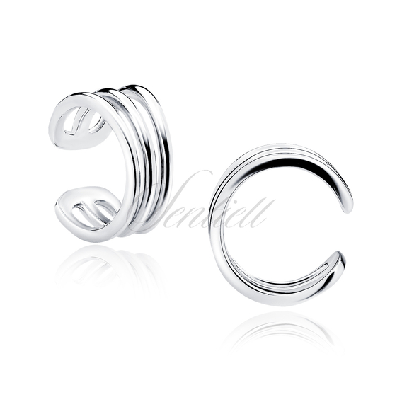 Silver (925) three circles ear-cuff
