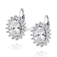 Silver (925) Earrings white zirconia