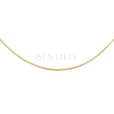 Silver (925) Venetian box chain, diamond-cut, gold-plated