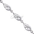 Silver (925) bracelet white zirconia