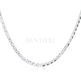 Silver (925) chain Ø 100 rhodium-plated