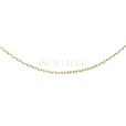 Silver (925) chain anchor diamond cut gold-plated