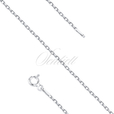 Silver (925) chain anchor diamond cut without plating