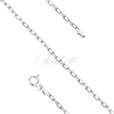 Silver (925) chain anchor diamond cut without plating