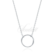 Silver (925) choker necklace with circle