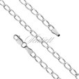 Silver (925) curb diamond-cut chain bracelet Ø69