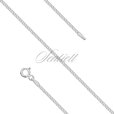 Silver (925) diamond-cut chain - curb extra flat Ø 040