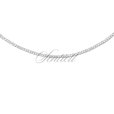 Silver (925) diamond-cut chain - curb extra flat Ø 050 rhodium-plated