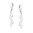 Silver (925) earrings leaf