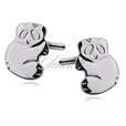 Silver (925) earrings panda bears