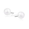 Silver (925) earrings white pearl