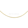 Silver (925) gold-plated Venetian box chain - diamond-cut