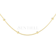 Silver (925) gold-plated choker necklace with balls