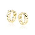 Silver (925) gold-plated earings - chain imitation