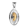 Silver (925) gold-plated pendant Virgin Mary Madonna