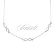 Silver (925) necklace Infinity with zirconia