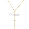 Silver (925) necklace, gold-plated