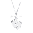 Silver (925) necklace - little feet