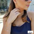 Silver (925) necklace - star with zirconia