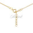 Silver (925) necklace with cross, gold-plated