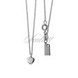 Silver (925) necklace with heart pendant 