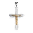 Silver (925) pendant cross gold-plated