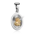 Silver (925) pendant gold-plated Virgin Mary / Black Madonna
