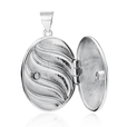 Silver (925) polished pendant - locket