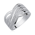 Silver (925) ring with white zirconia